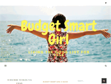 Tablet Screenshot of budgetsmartgirl.com